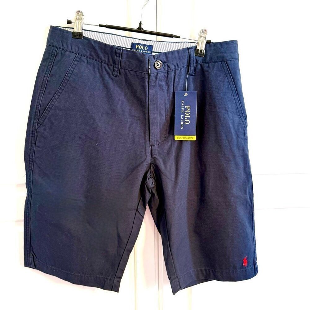 NWT Polo Ralph Lauren Performance shorts.  In navy blue Size 34 - Picture 2 of 7